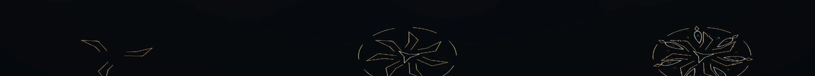 The Fire domain’s light, medium and detailed ground sigils, shown side by side.